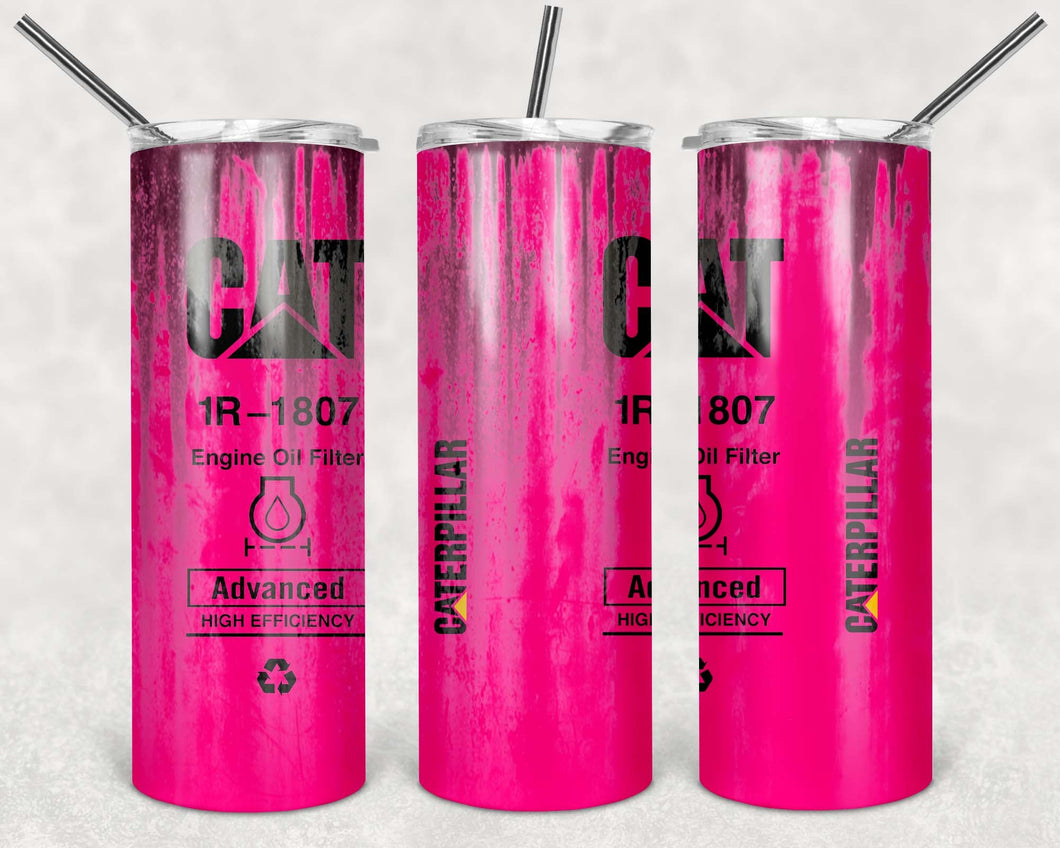 Hot Pink Cat Oil Filter (Dirty)